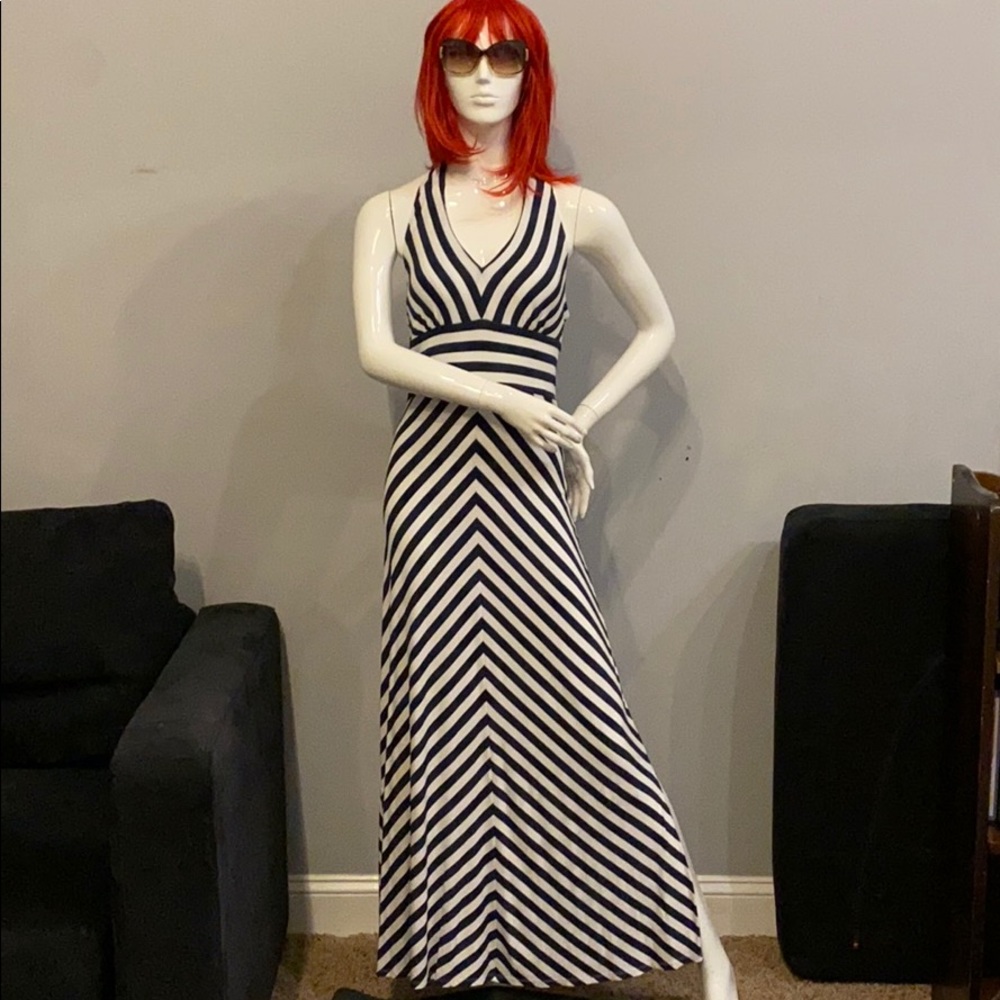 Banana republic maxi halter dress.
